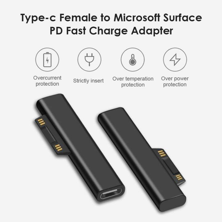 original-type-c-female-pd-fast-charging-converter-charger-usb-c-power-adapter-plug-for-microsoft-surface-pro-7-6-5-4-3-go-book