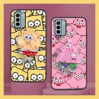 armor case Soft Case Phone Case For Nokia G22 Back Cover cartoon foothold Cartoon glisten Durable Kickstand protective