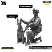 1/35 Resin Kits Figure US Marine Corps and Dog Resin Soldiers Sefl-assembled LOO-29