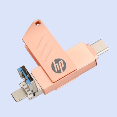 Hp 4 in1 แฟลชไดรฟ์ สําหรับ iphone android phone Laptop USB Flash 1TB