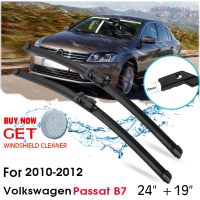 Car Blade Front Window Windshield Rubber Silicon Refill Wipers For Volkswagen Passat B7 2010 2012 LHDRHD 24 quot; 19 quot; Car Accessories