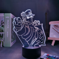 Anime Lamp JoJo Bizarre Adventure Anime Figures Jotaro Kujo Manga Led Light Fixture Childrens Room