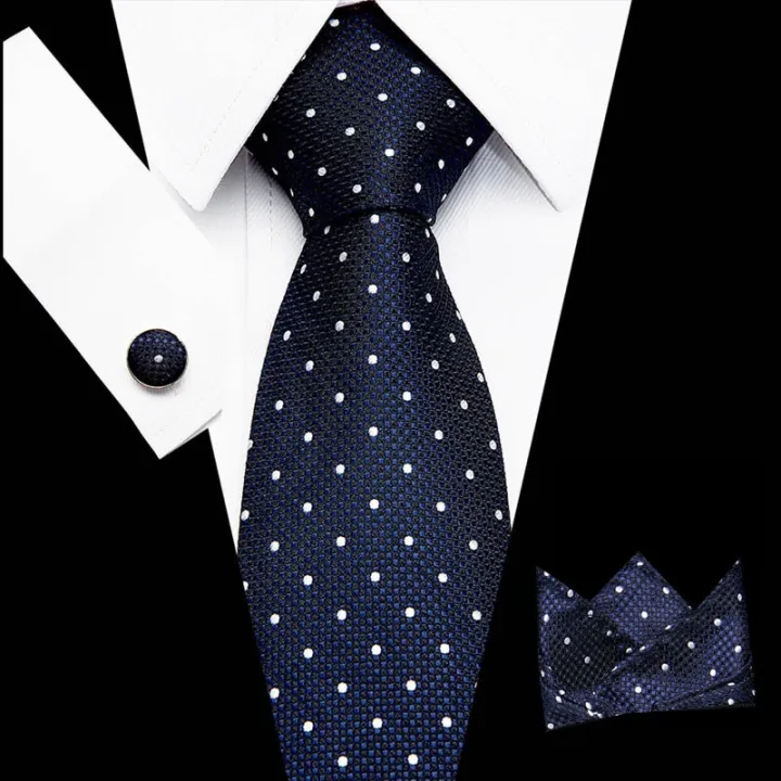 men-tie-red-polka-dot-quality-wedding-tie-for-men-tie-hanky-cufflink-silk-tie-set-designer-business