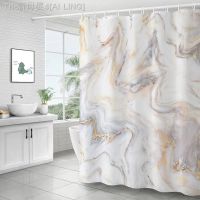 【CW】✌❄  Marble Shower Curtains Abstract Striped for Luxury Curtain