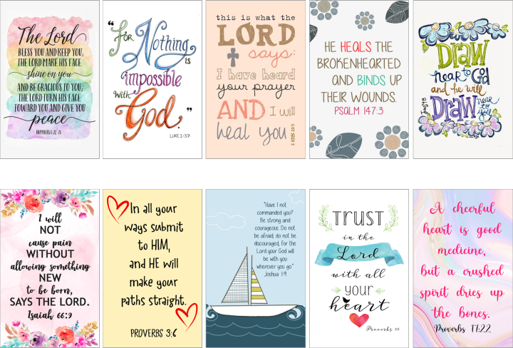 BIBLE VERSE 10 pcs Ref Magnet Souvenir Giveaway ATM Size | Lazada PH