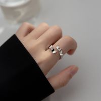 [Free ship] glossy butterfly ring female fresh and sweet girl heart hand high-end simple niche wholesale