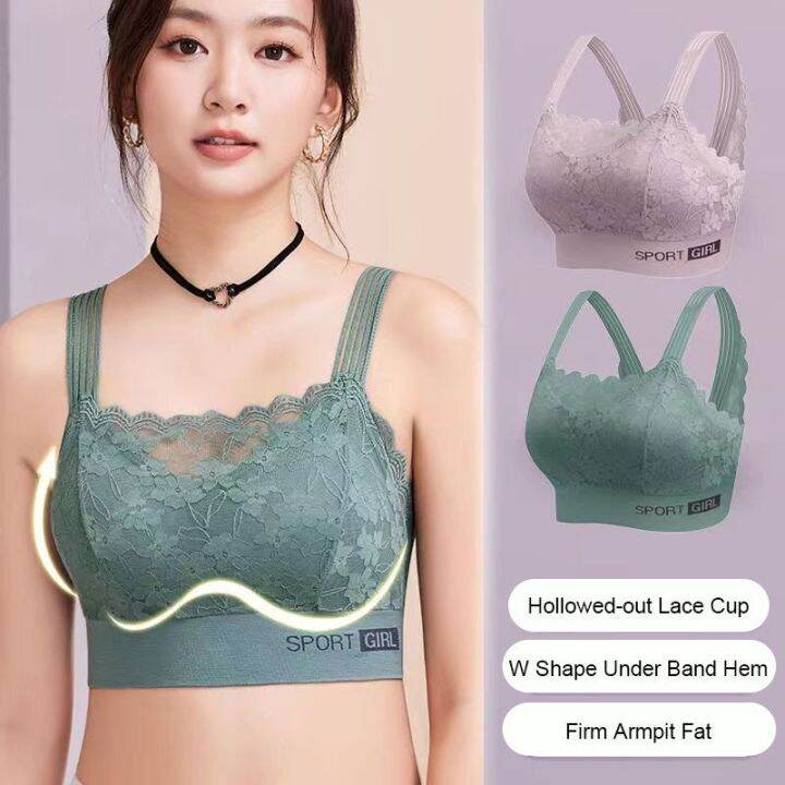 Seamless Lace Bra with Cleavage Enhancing and Back Smoothing Features