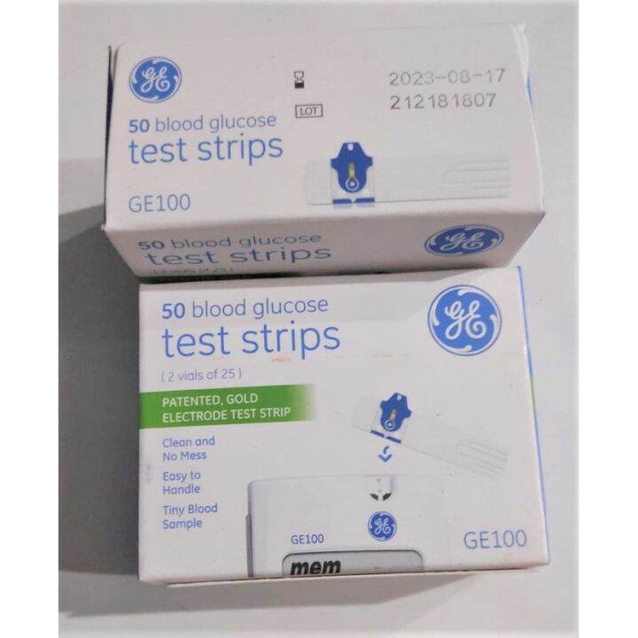 GE100 Blood Glucose Test Strips Strip Tes Gula Darah Lazada Indonesia