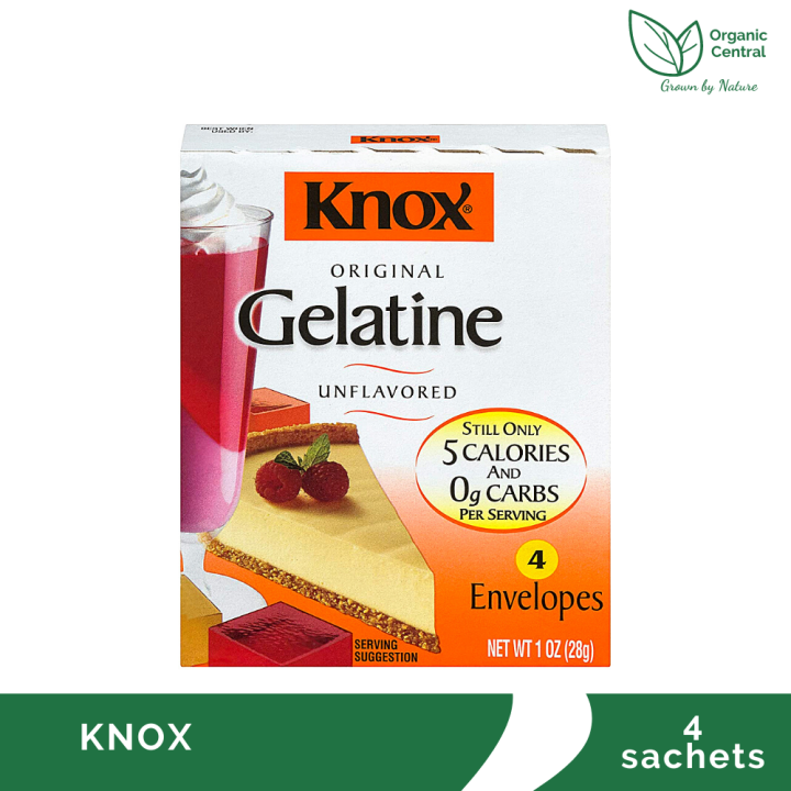 Knox Original Unflavored Gelatine Keto/ Low Carb Approved 4 Envelopes
