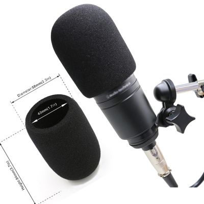 Windscreen Microphone Cover Windproof Foam For Audio Technica AT2020 ATR2500 AT2035 AT4040 Mic Windshield Pop Filter sponge