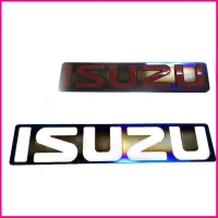 ถูกและดีมีที่นี้ แผ่นป้ายรถยนต์ แผ่นสแตนเลสไทเท logo isuzu all new 2012-2018 สิ้นค้าดีมีคุณภาพ  * **ส่งเร้วทันใจ**