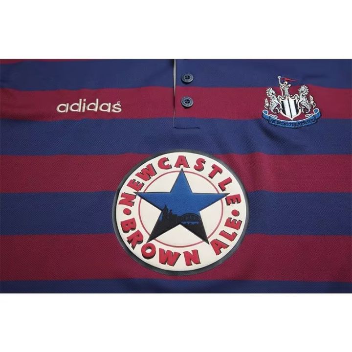 เสื้อกีฬาแขนสั้น-ลายทีมชาติฟุตบอล-newcastle-away-1995-96-แห้งเร็ว-ไซซ์-s-xxl-aaa