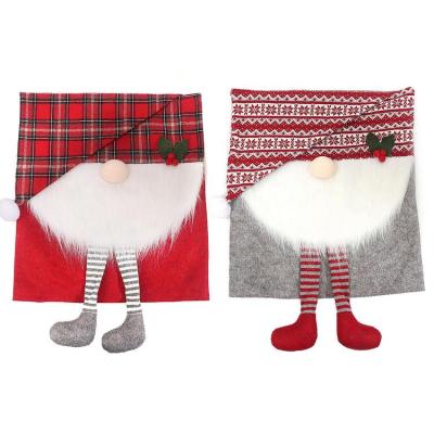 Christmas Chair Covers Decoration Removable Christmas Chair Protector Christmas Gnome Chair Covers Holiday Party Decor Chair Slipcovers Protector improved