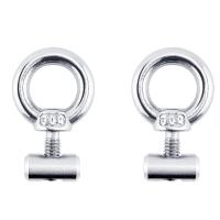 2PCS M4 Lifting Eye Nut Fastener ด้านหน้าเต็นท์ Stopper Track Mount Tie Down ตาไก่ Rail Track สกรูเรือ RV Caravan สำหรับ Ca