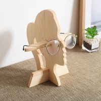 【CC】¤  Glasses Display Shelf Wood Sunglasses Bracket Cabinet Woman Man for Spectacle Frame Props Supplies