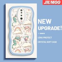 เคส JIUMOO สำหรับ Xiaomi POCO X2 POCO F2 Redmi K30การ์ตูนน่ารักยูนิคอร์นใหม่ลวดลายใหม่ Colour Macaron เวฟ Border กันกระแทกแบบใสนิ่มเคสมือถือเคสโปร่งใสลายกล้องถ่ายรูปความคิดสร้างสรรค์ซิลิกาเจลฝาครอบป้องกัน