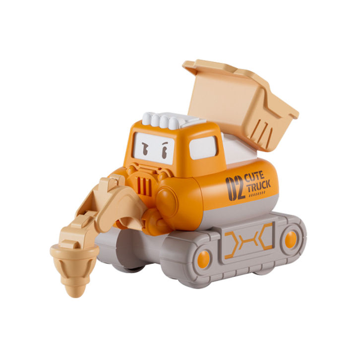 พร้อมส่ง-ของเล่นรถก่อสร้างแบบกดเดินได้-โดยไม่ต้องใช้ถ่าน-press-and-walkable-construction-vehicle-toy