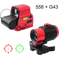 【YY】558 G33 Sight 558 GreenRed Dot Holographic Sight Scope G33 Magnifying Glass Quick Release Holographic Rollover Multiplier