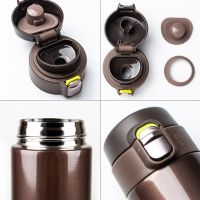 500ML Stainless Steel Bouncing Cover Vacuum Flask Thermos Cup Coffee Tea Milk Thermo Bottle Stainless Steel Coffee Mug