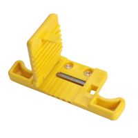 1 Piece Locking Multi Specfiber Stripper Mid-Span Tool Set Plastic Yellow Cable Stripper for 1.9-3.0mm Cable Consists of 5 Precision Slitting Grooves