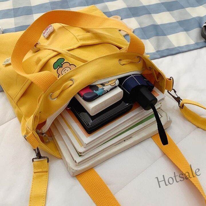 hot-sale-c16-korean-canvas-bag-single-shoulder-crossbody-large-capacity-students-ins-zipper-handbag