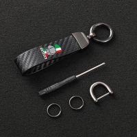 ☂✁ High-Grade Leather motorcycle KeyChain Horseshoe Buckle Jewelry for Cagiva Motorcycle Cagiva Sports Motorcycle