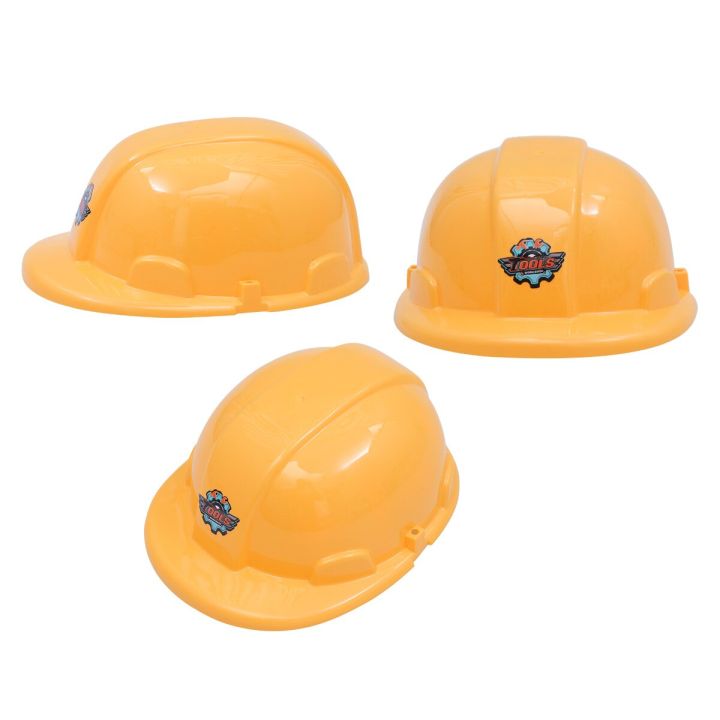 หมวกเล่นบทบาทสมมติวิศวกรรมความปลอดภัยสำหรับเด็ก6ชิ้นแก็ดเจ็ตตลกๆก่อสร้างสำหรับของขวัญสำหรับเด็ก