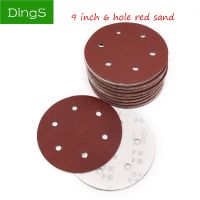 10pcs 9 inch 6 Hole Sanding Paper Discs Self Adhesive 40-2000 Grit Sandpaper Round Disk Sand Sheet Metal Furniture Grinding Tool