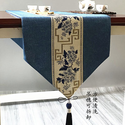 （HOT) ใหม่ธงโต๊ะจีน, โต๊ะน้ำชาแบบเซน, โต๊ะน้ำชา, โต๊ะน้ำชา, ผ้าปูโต๊ะน้ำชา, ผ้าปูโต๊ะ, ผ้าปูโต๊ะน้ำชาแบบยาว, ผ้าคลุม