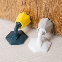 Silicone Door Stoppers Adhesive Wall Bumper Floor Protective Holder Protector Door Cabinet Catch Furniture Fittings Decorative Door Stops