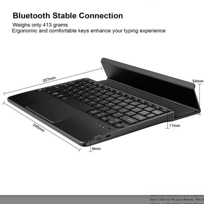 ไฟแบคไลท์บลูทูธแป้นพิมพ์ทัชแพด ZF สำหรับ M16 Teclast X4 X6 Pro X6 Plus แท็บเล็ตพีซี