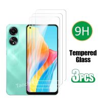 3ชิ้นสำหรับ OppoA78 A78 Oppo 4G 5G กระจกเทมเปอร์ปกป้องหน้าจอโทรศัพท์เคสเต็มตัวฟิล์มกระจกป้องกันฟิล์มติดหน้าจอแบบใส