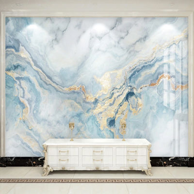 [hot]Custom Photo Wallpaper 3D Blue Marble Luxury Home Decor Murals Living Room TV Sofa Bedroom Background Wall Painting 3D Wallpaper