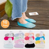 10 Pairs/lot Women Invisible Socks Nonslip Loafer Boat Liner Ankle Socks Comfortable Socks Women Accessories Various Colors Socks Tights