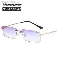 ♝✉♈ iboode Diopter -1.0 To -4.0 Myopia Eyeglasses Classic Anti-blue Nearsight Goggles Ultralight Women Men Optical Myopic Glasses