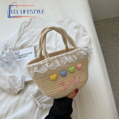 LCL LIFESTYLE กระเป๋าสาน กระเป๋าผู้หญิง กระเป๋าสะพายข้างผู้หญิง  กระเป๋าสไตล์เกาหลี  สินค้าพร้อมส่ง