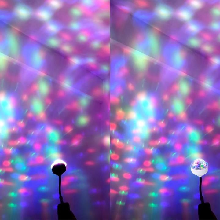 พรรคบอลแสงที่มีสีสันหมุนบอลหลอดไฟ-led-rgb-s-trobe-แสงเสียงเปิดใช้งานไฟเวทีสำหรับบ้านเต้นรำงานแต่งงานเหตุการณ์พรรคประดับห้องที่ดีเยี่ยม