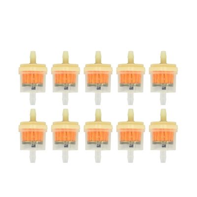 □✖ 10pcs Universal Gasoline Gas Inline Fuel Oil Filter with Magnet For Motorcycle ATV Moped Scooter Dirt Bike 3/16 5mm 6mm