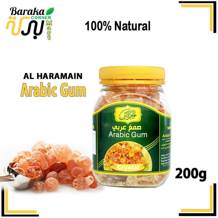 Acacia Gum Arabic Alharamain Arabic Gum Crystal Gum Arabic Gum Arab 200g Lazada