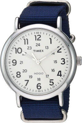 Timex Weekender 40mm Watch Blue/Cream