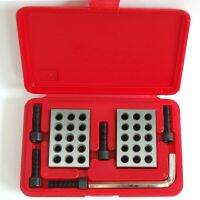 【YD】 23 holes 25-50-75mm Blocks with screws parallel clamping set steel Holes 1-2-3  gauge