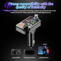 harayaa FM Transmitter for Car Bluetooth Easy to Use 11x7x5cm Accessory USB Disk Mic