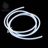 Blesiya ท่อ3.3ft ยาว2มม. ID 4Mm OD ท่อสาย PTFE สำหรับเครื่องพิมพ์3D RepRap สีขาว