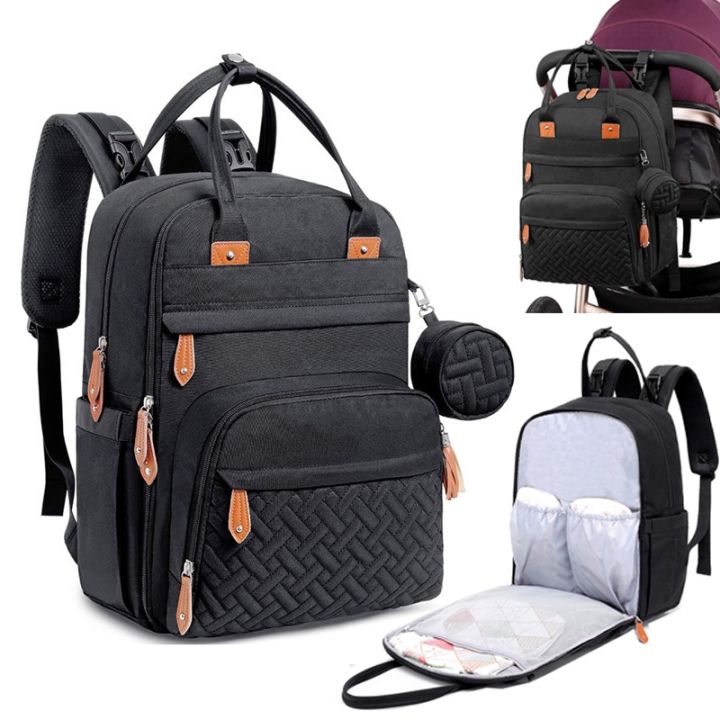 hot-dt-๑-diaper-large-baby-nappy-changing-multifunction-back-pack-organizer-maternity