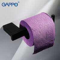 GAPPO Paper Holders bathroom hanging hardware accessories wall mounted black tissue holder paper Holders