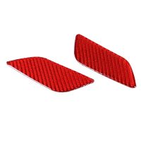 Car Red Soft Carbon Fiber Car Front Bumper HeadLight Washer Switch Cover Trim Stickers for Subaru BRZ 2022