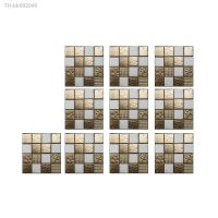 ❈ 40pc 3d Crystal Tile Stickers Diy Waterproof Pattern Self-adhesive Wall Stickers Kitchen Bathroom Vinyl Mosaic Decoración