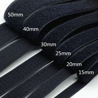 1 Pair 15mm-50mm Black White Sewing Fastener Tape Hook and Loop Tape Cable Ties Sewing Accessories 1 Yard/lot