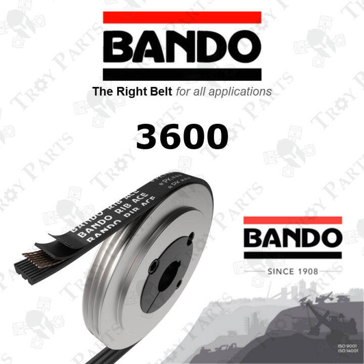 Original Bando RPF V Fan Belt 3600 for Air Cond / Alternator / Power ...