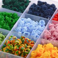 50/100Pcs Rope Button Beads Colorful Chinese Pineapple Knots Woven Braided Buckle Tassel Cap For Bracelets DIY Jewelry Making DIY accessories and othe